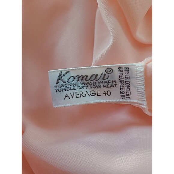 Komar Pajama Set Womens Sz 40 Vintage Button Antron Nylon Embroidered USA Sleep - Picture 13 of 16